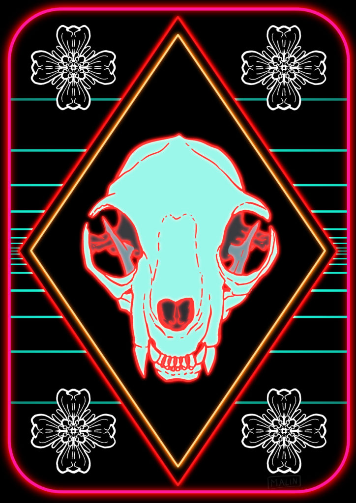 sythwave cat skull